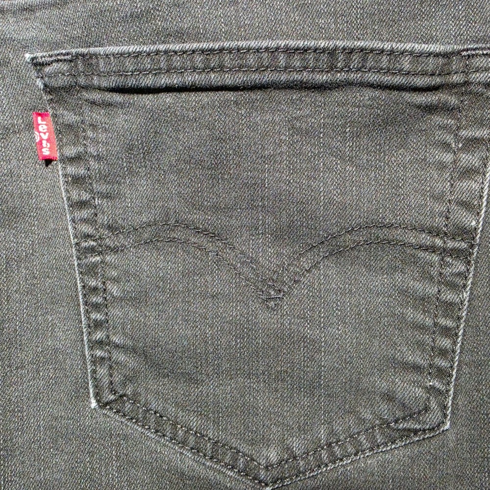 Levis 569 Loose Straight Jeans Mens 36x30 Faded Black Denim Pants - Picture 5 of 8